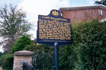 Historic Marker - Camp William Penn