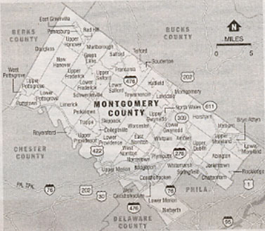 Montgomery County map